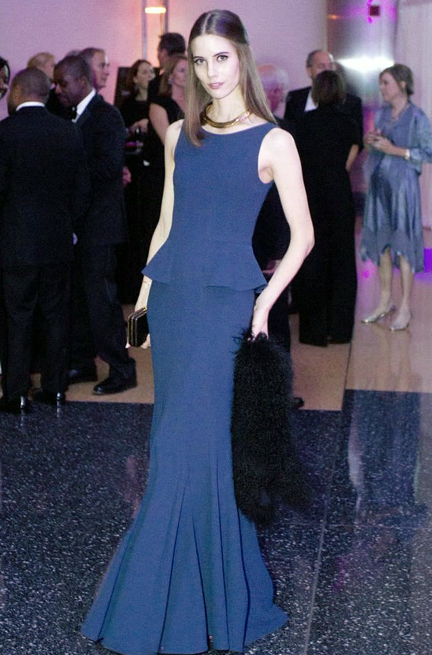 Anne Guitteau at a formal fashion event