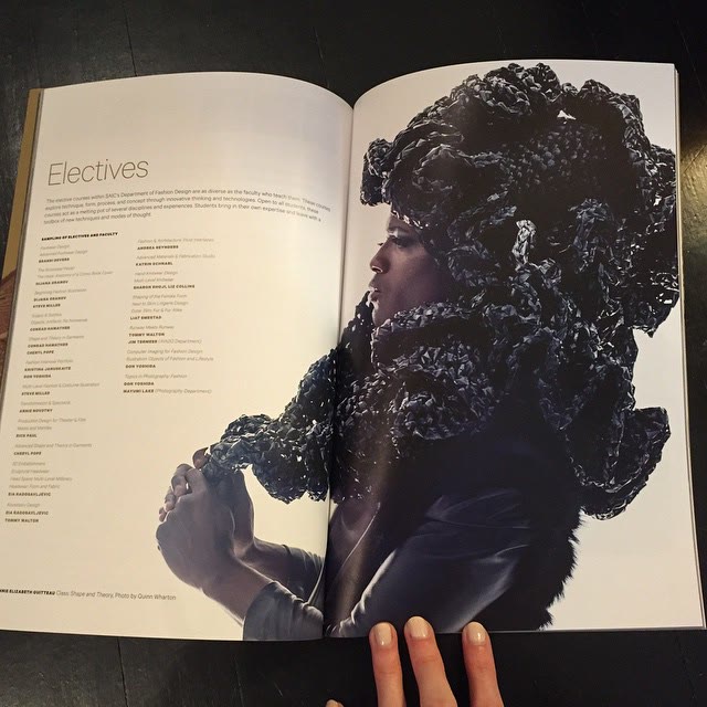 Archive image of SAIC Fashion Book spread